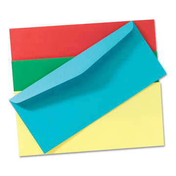 Quality Park™ Colored Envelope, #10, Commercial Flap, Gummed Closure, 4.13 X 9.5, Red, 25-pack freeshipping - TVN Wholesale